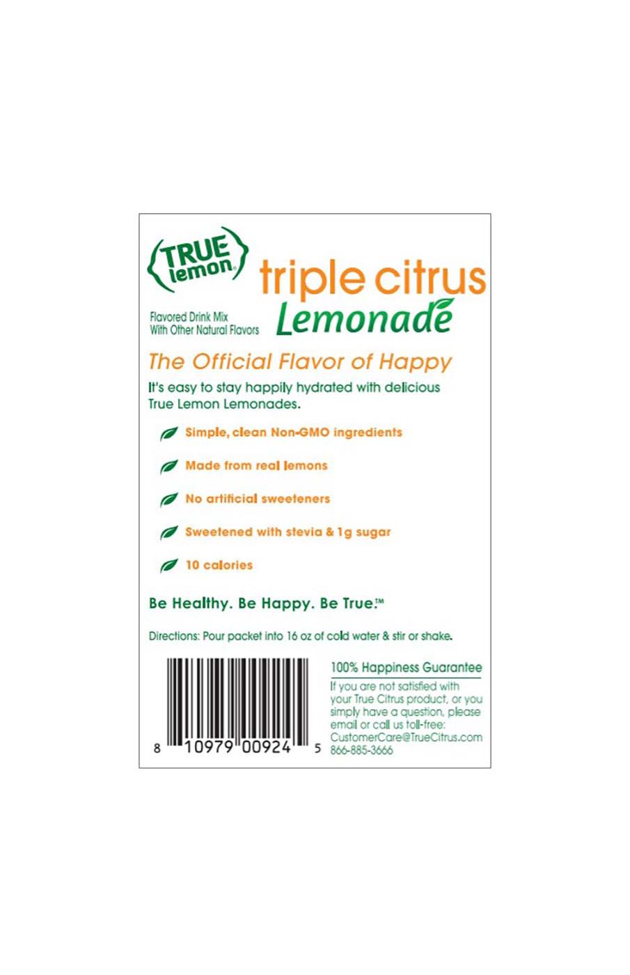 True Lemon Drink Mix - Triple Citrus Lemonade; image 2 of 2
