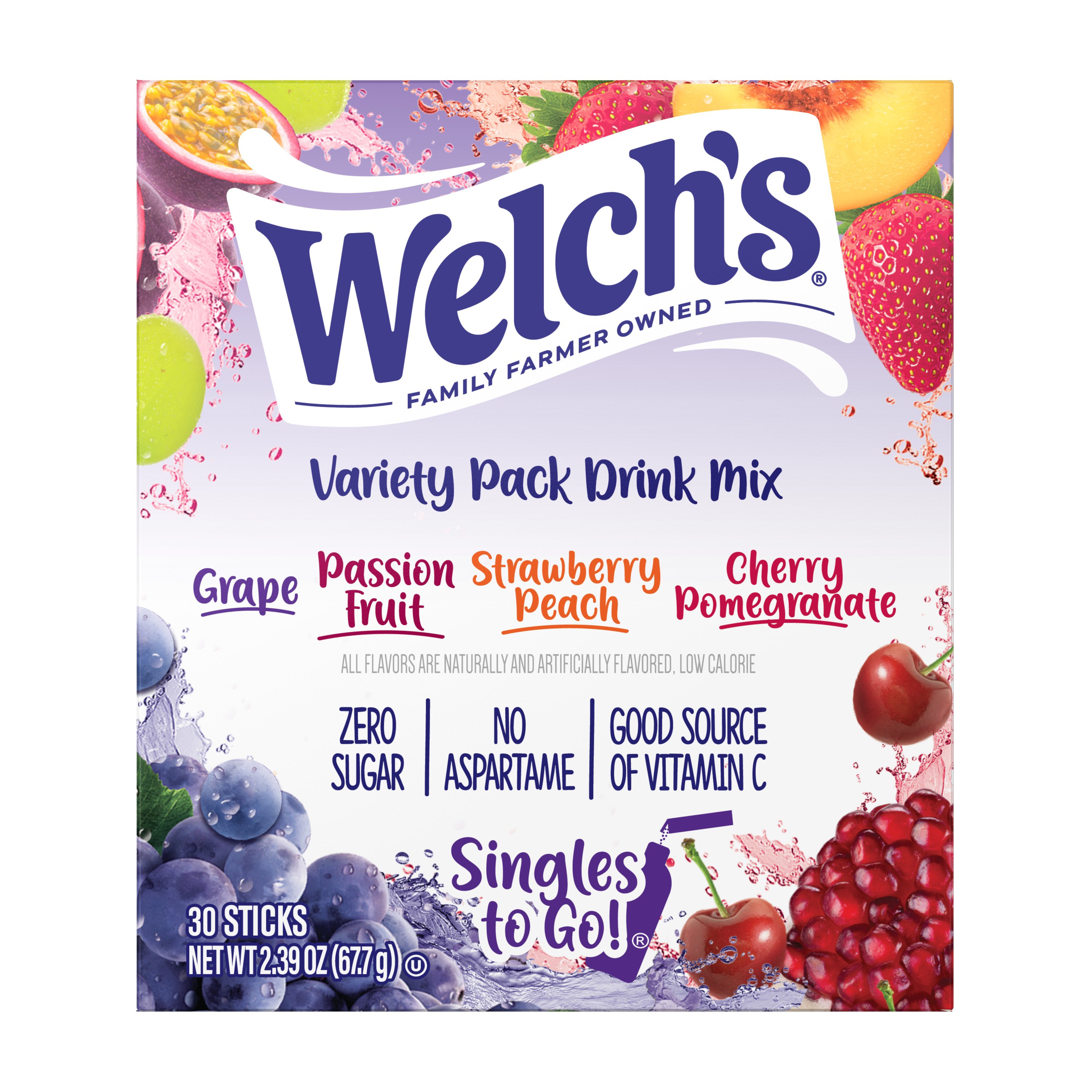 Welch's Zero Sugar Drink Mix Variety Pack Shop Mixes & flavor