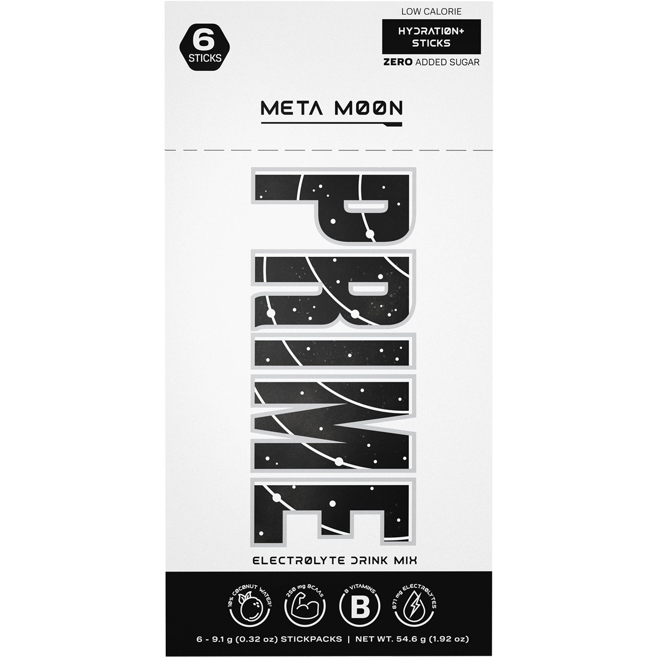 PRIME Hydration Zero Added Sugar Stick Packs - Meta Moon - Shop Mixes ...
