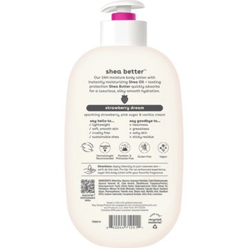 eos Shea Better 24H Moisture Body Lotion - Strawberry Dream, 16 oz