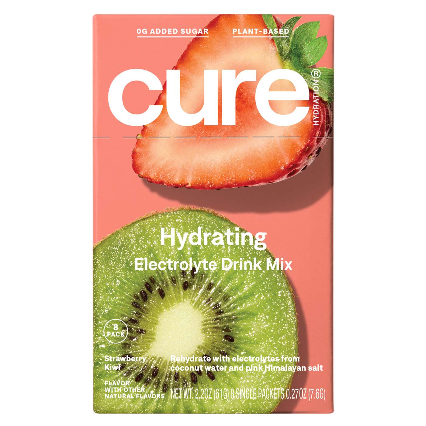 Cure Hydration Electrolyte Drink Mix Packs - Strawberry Kiwi; image 1 of 2