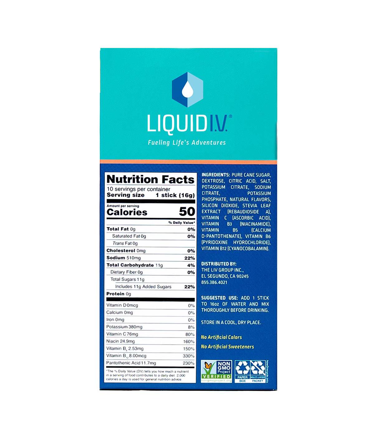 Liquid I.V. Hydration Multiplier Electrolyte Drink Mix - Grapefruit; image 2 of 2