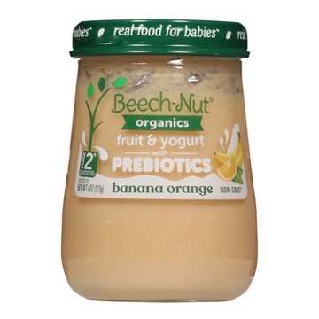 Beech-Nut Organics Stage 2 with Prebiotics Baby Food - Banana Orange