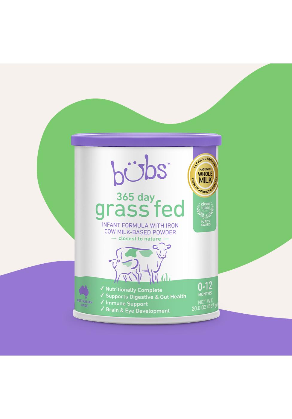 Bubs 365 Day Grass Fed Cow Milk- Based Infant Formula; image 2 of 13