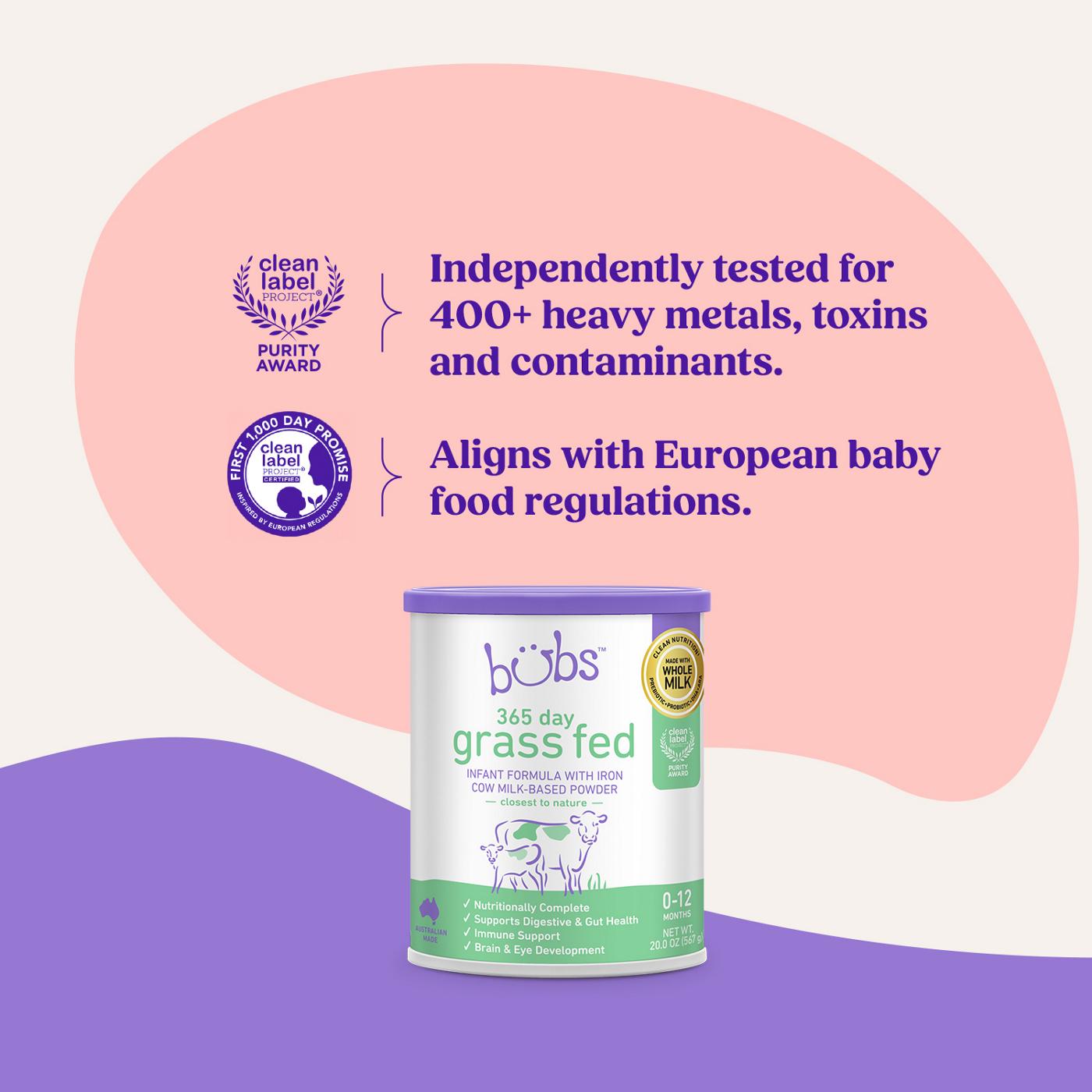 Bubs 365 Day Grass Fed Cow Milk- Based Infant Formula; image 7 of 13