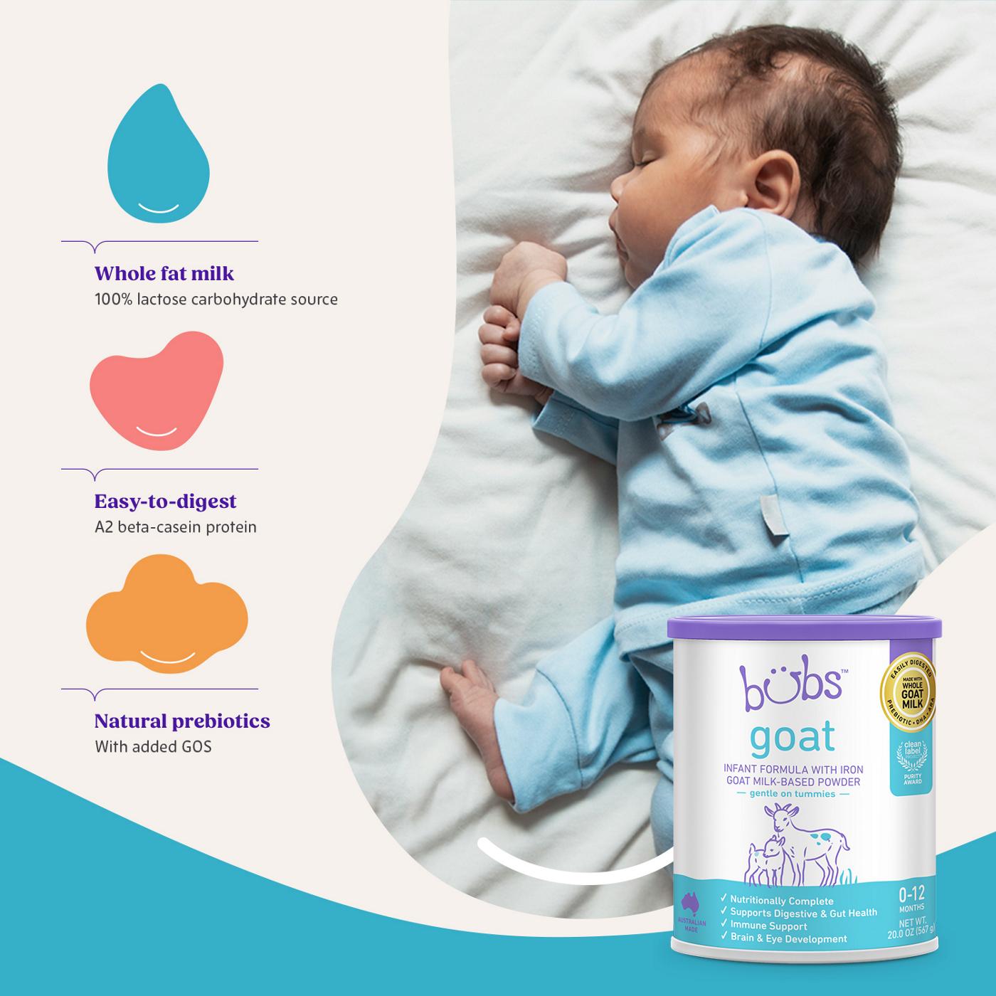 Bubs Goat Milk-Based Powder Infant Formula; image 2 of 13