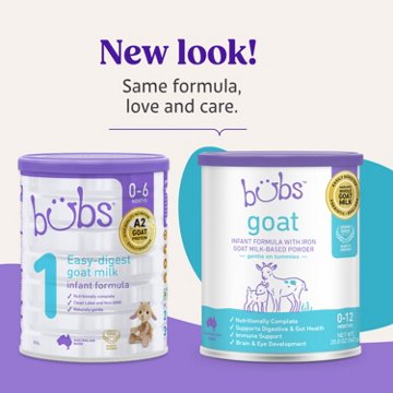 Bubs Goat Milk-Based Powder Infant Formula, 20 oz