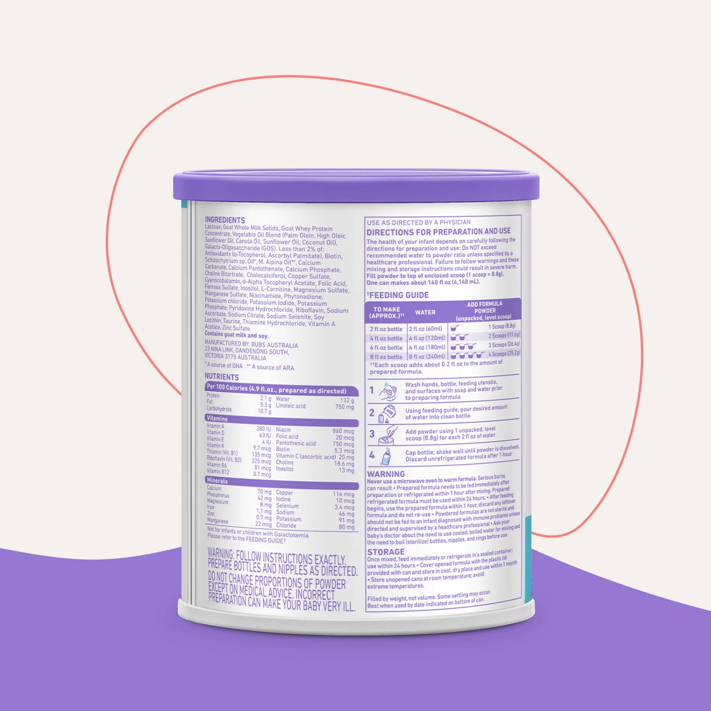 Bubs Goat Milk-Based Powder Infant Formula; image 11 of 13