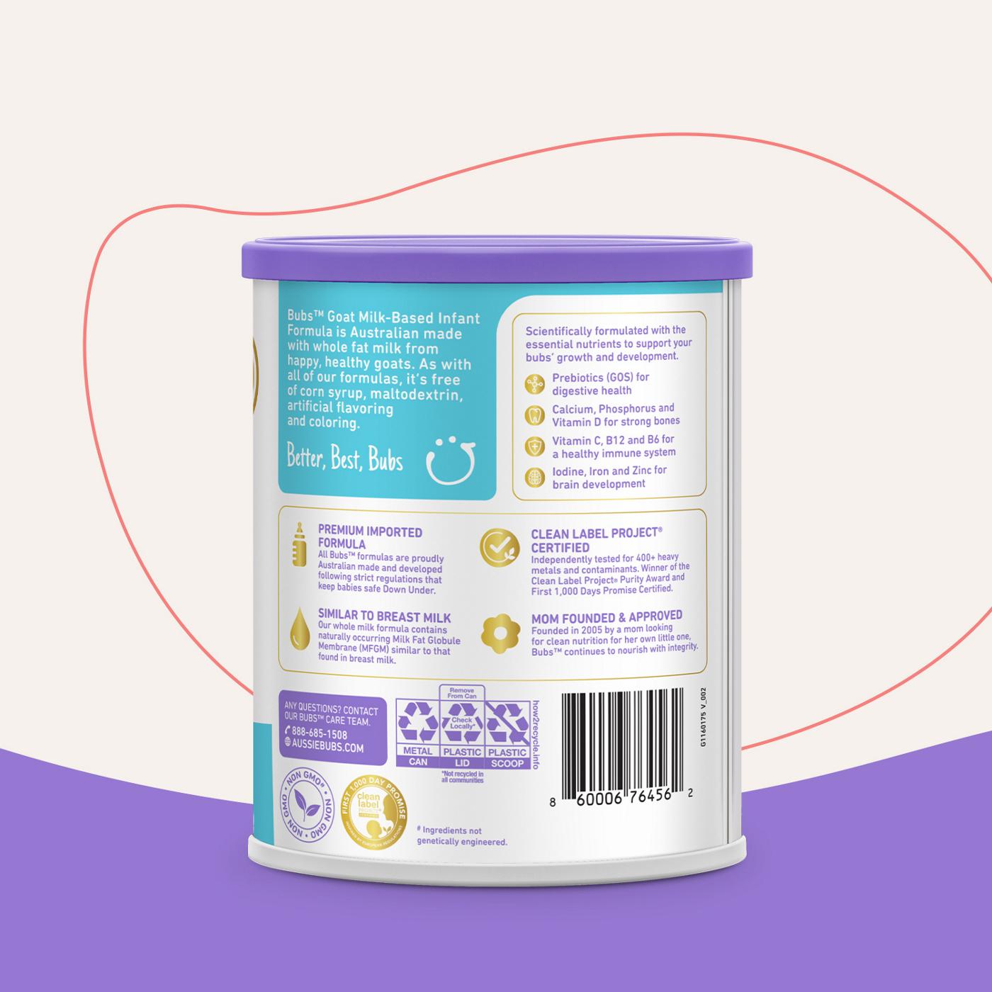 Bubs Goat Milk-Based Powder Infant Formula; image 12 of 13