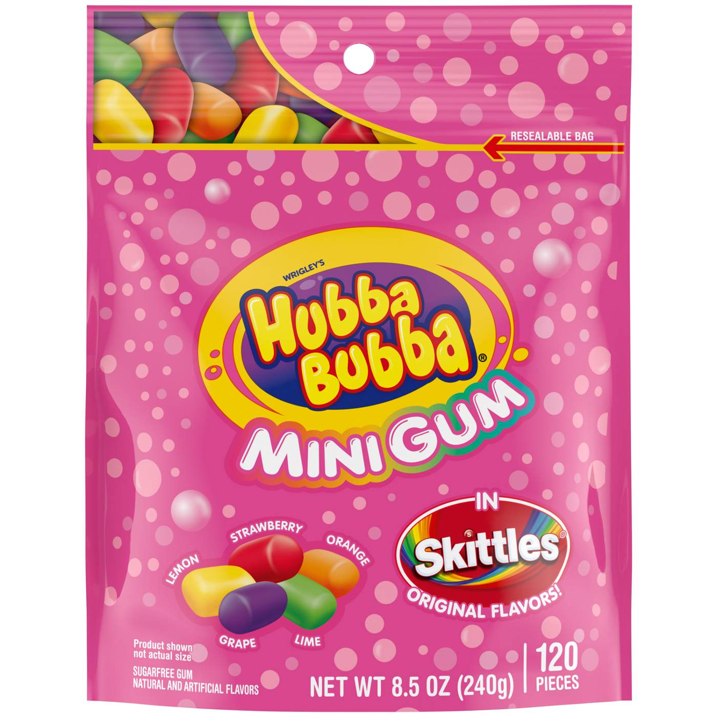 Hubba Bubba Skittles Flavored Mini Gum; image 1 of 7