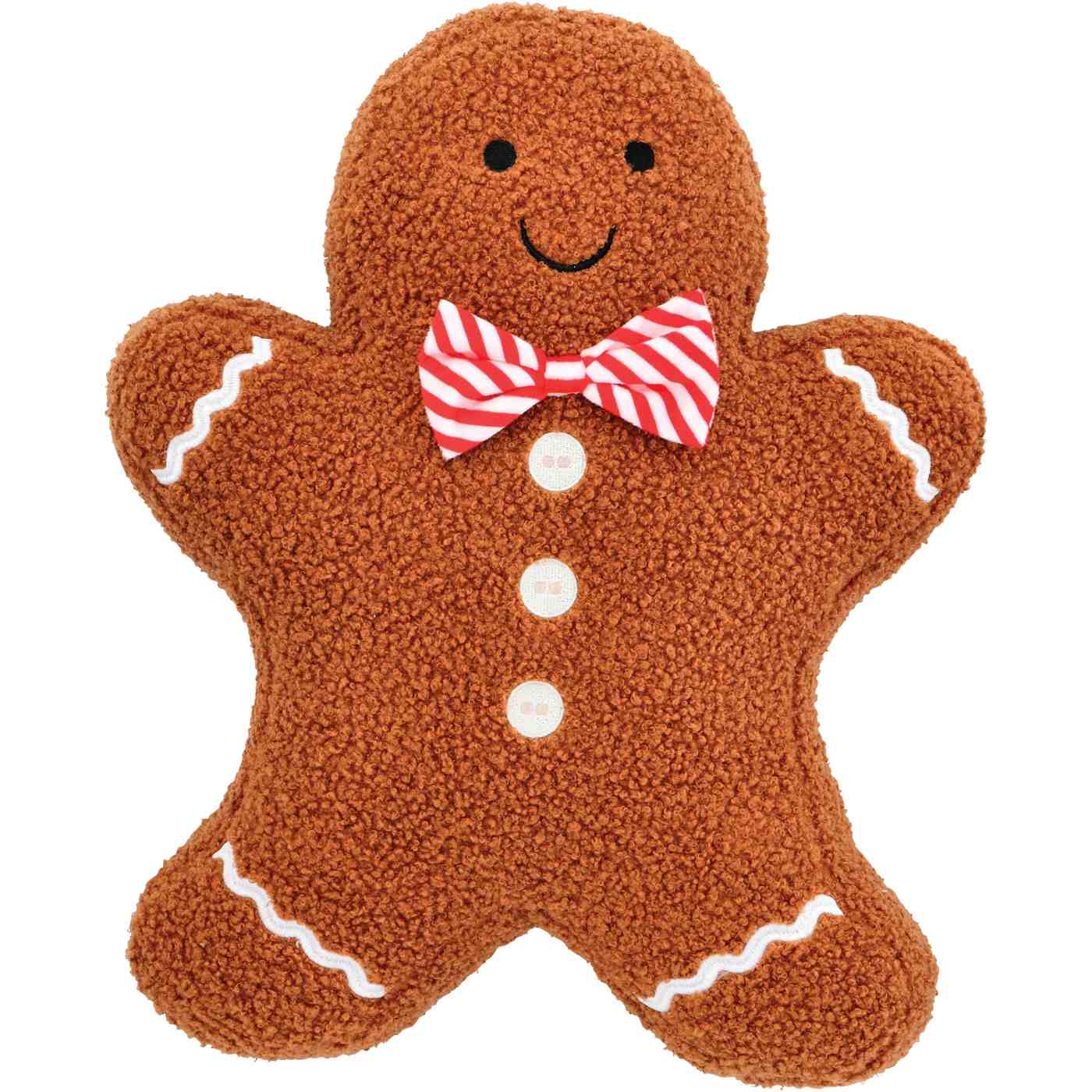 Destination Holiday Gingerbread Man Christmas Throw Pillow; image 1 of 2