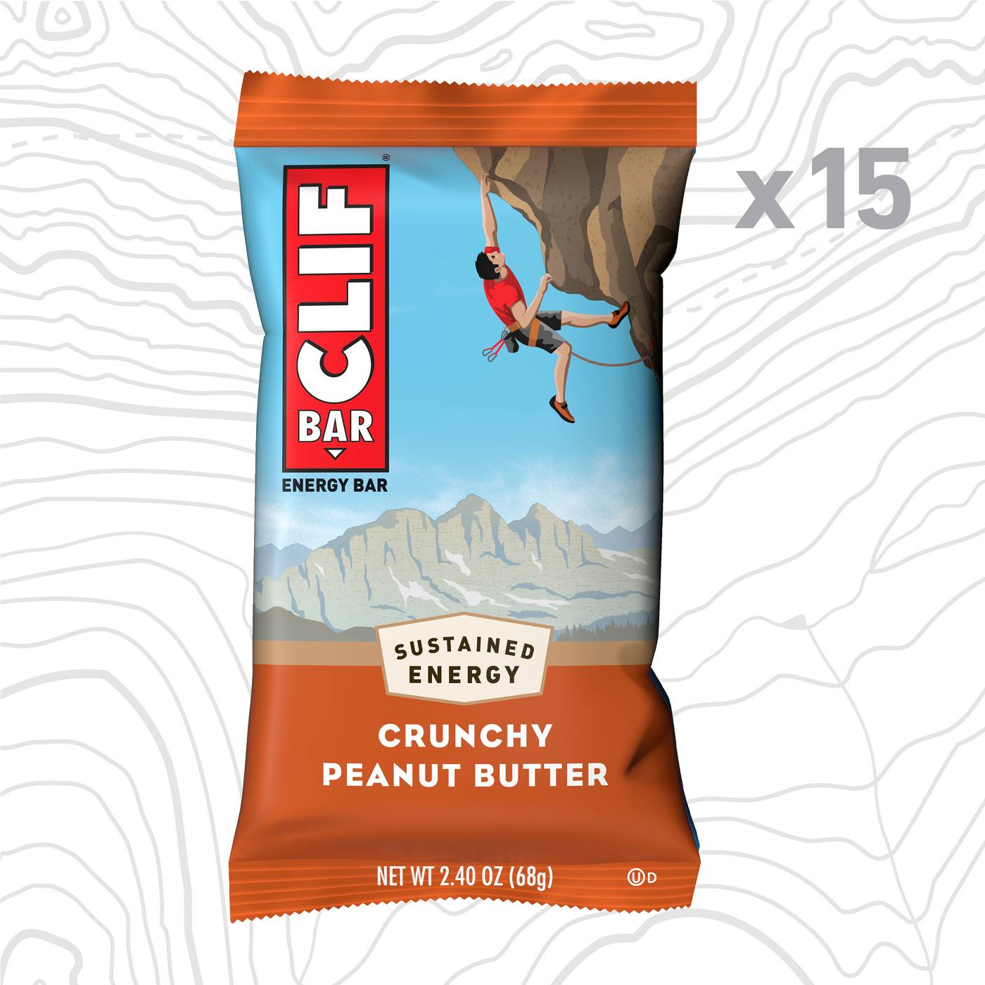 Clif Bar 11g Protein Energy Bars Value Pack - Crunchy Peanut Butter ; image 4 of 9