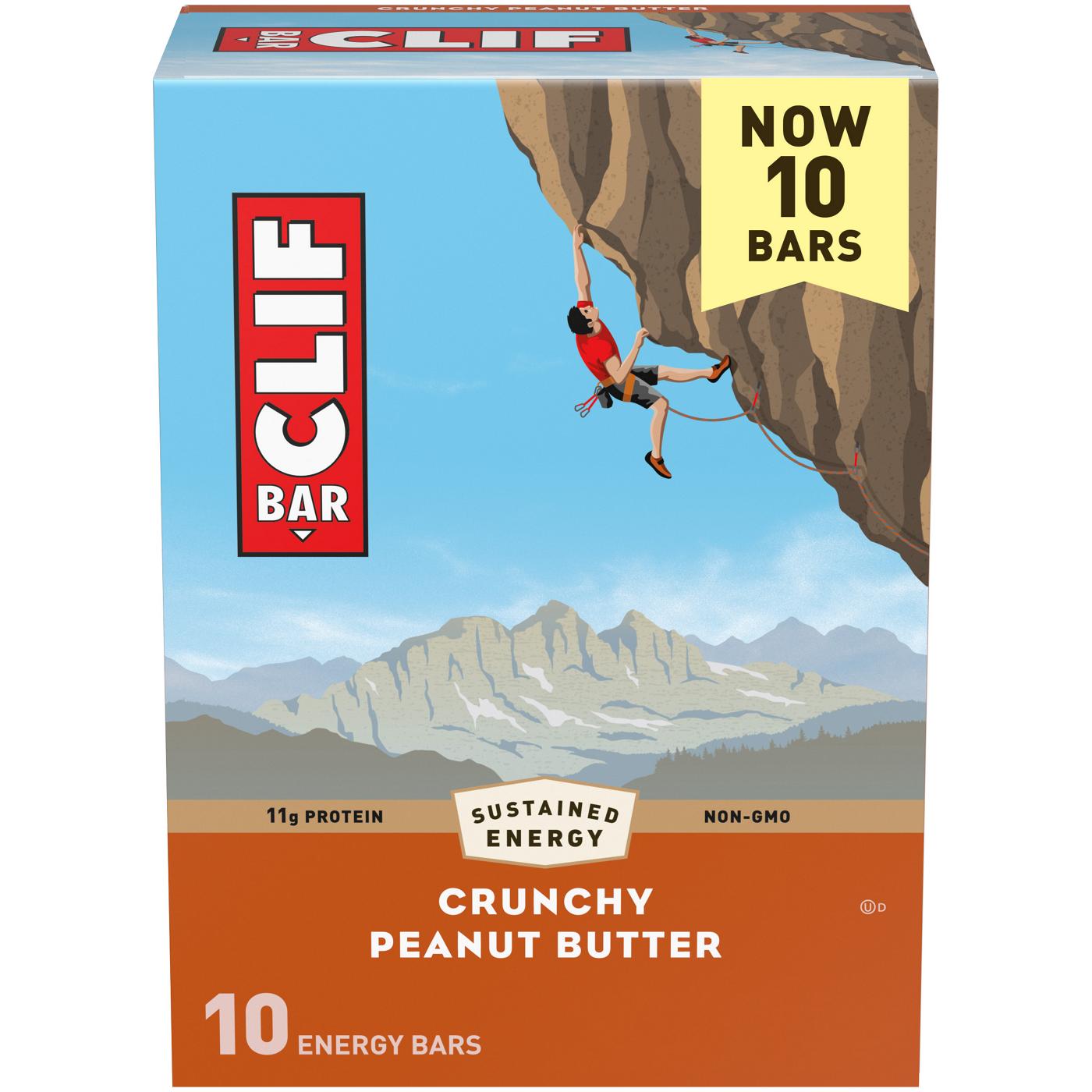 Clif Bar 11g Protein Energy Bars - Crunchy Peanut Butter; image 1 of 9