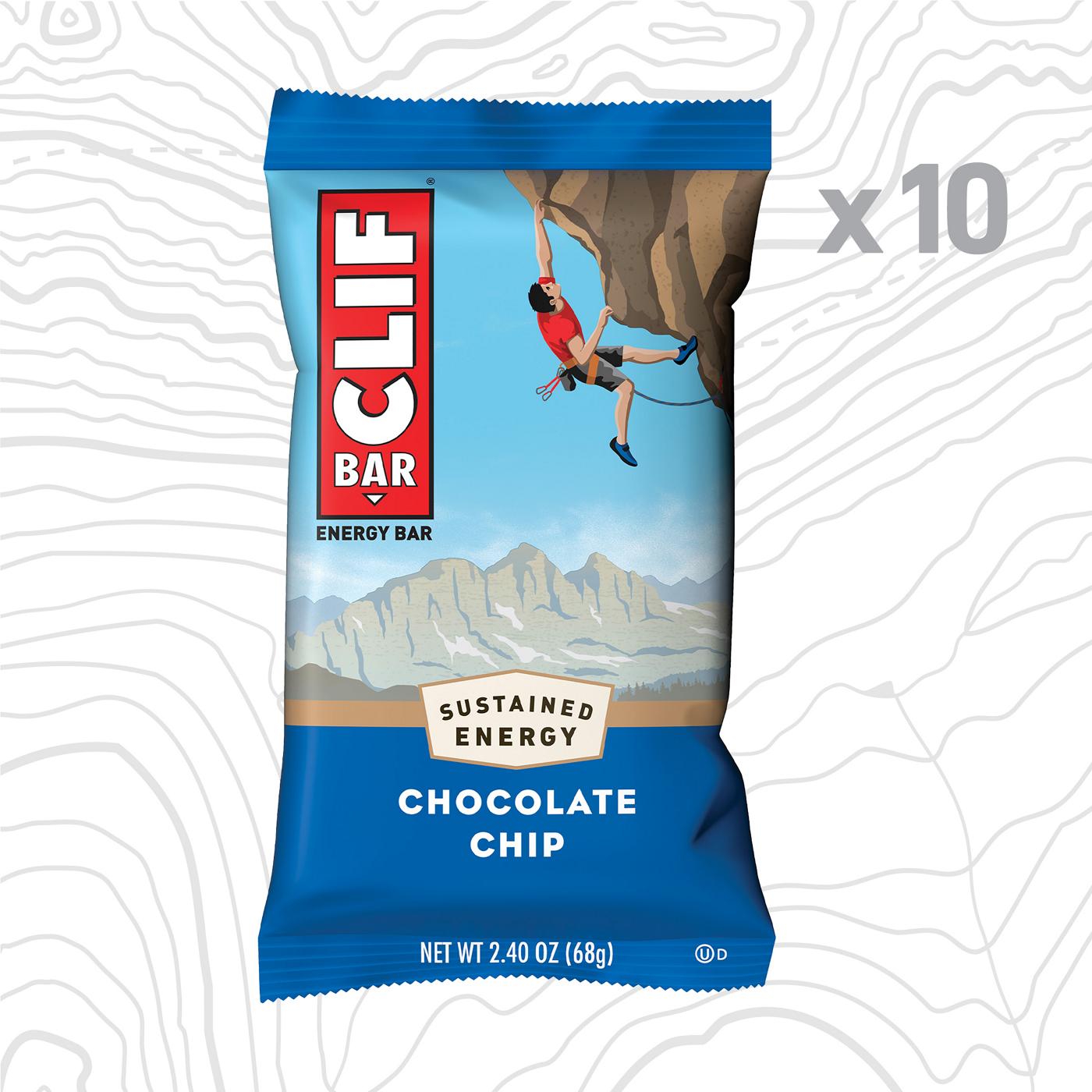 Clif Bar 10g Protein Energy Bars - Chocolate Chip; image 6 of 9