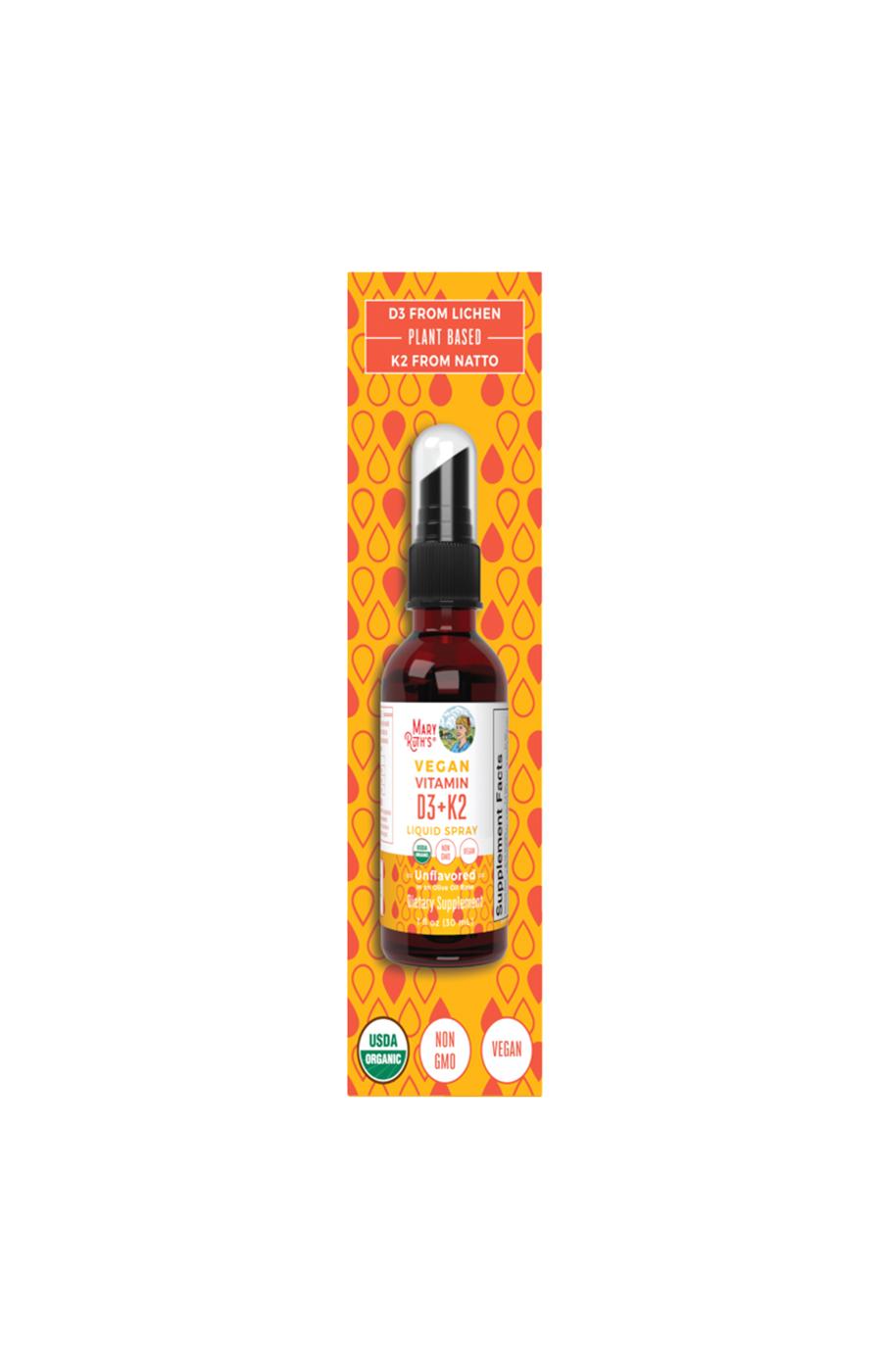 Mary Ruth's Organic Vitamin D3 + K2 Liquid Spray - Unflavored - Shop ...