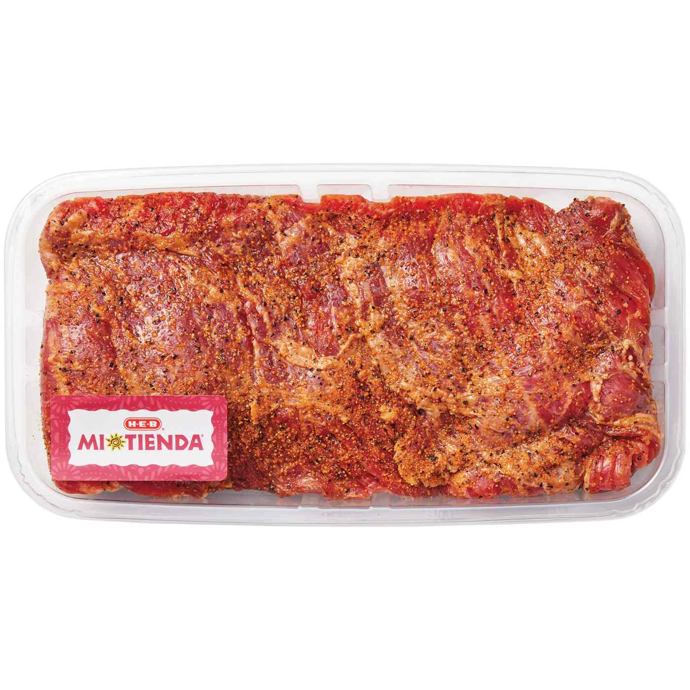 H-E-B Mi Tienda Seasoned Beef Skirt Steak – Orange Pepper; image 1 of 2