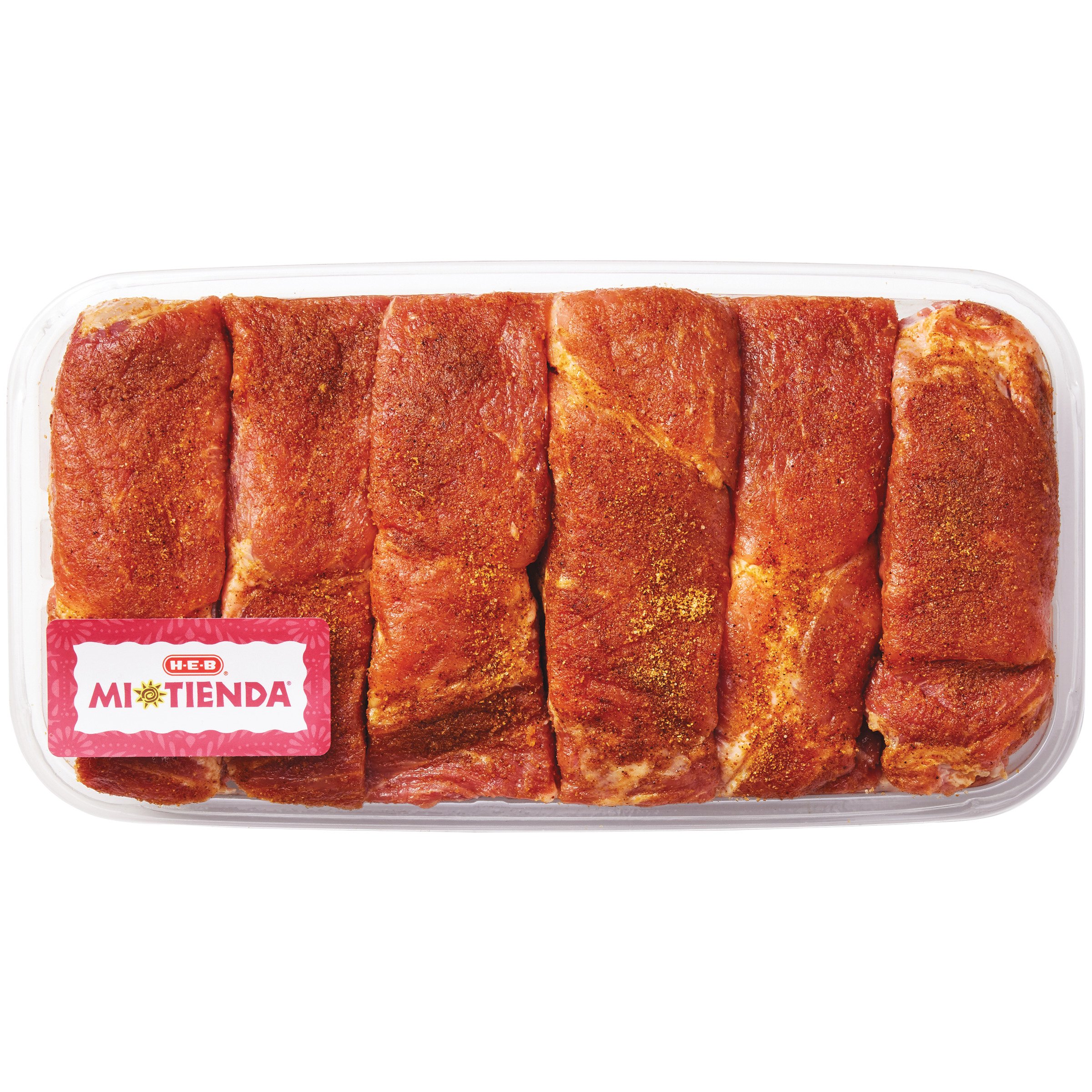 H-E-B Mi Tienda Seasoned Country-Style Bone-In Pork Ribs - Achiote ...