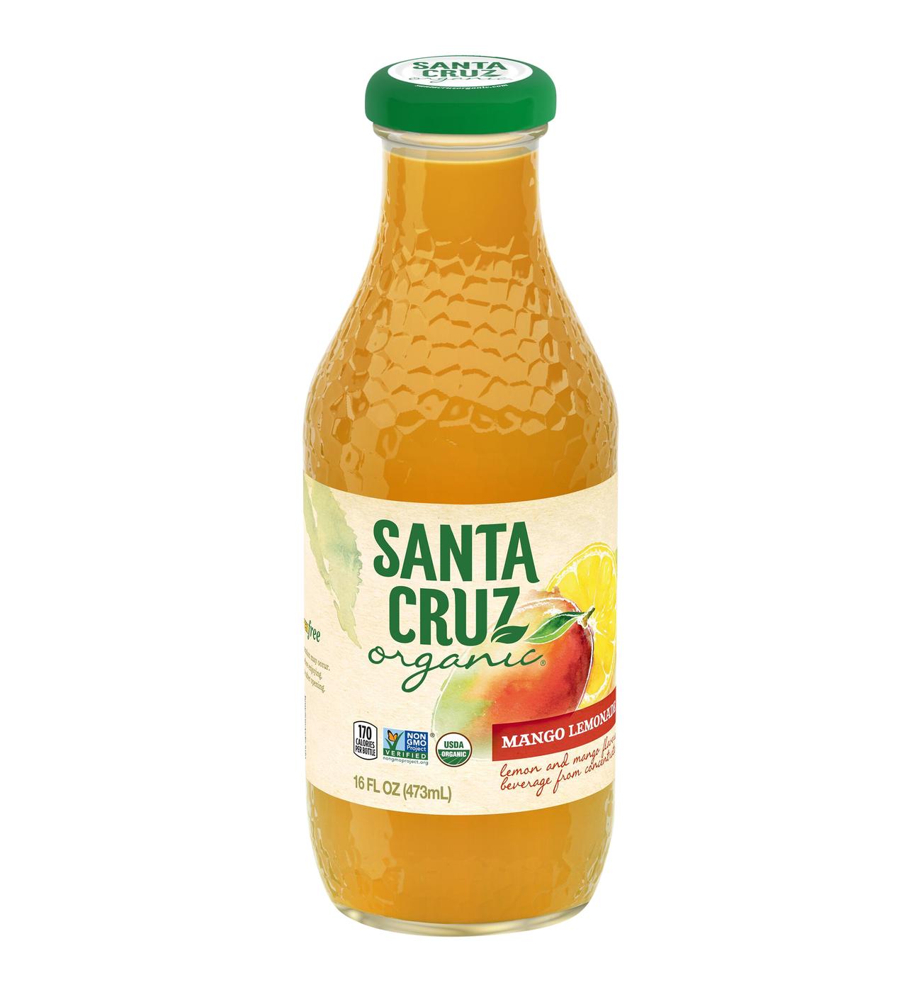 Santa Cruz Organic Mango Lemonade Beverage; image 1 of 3