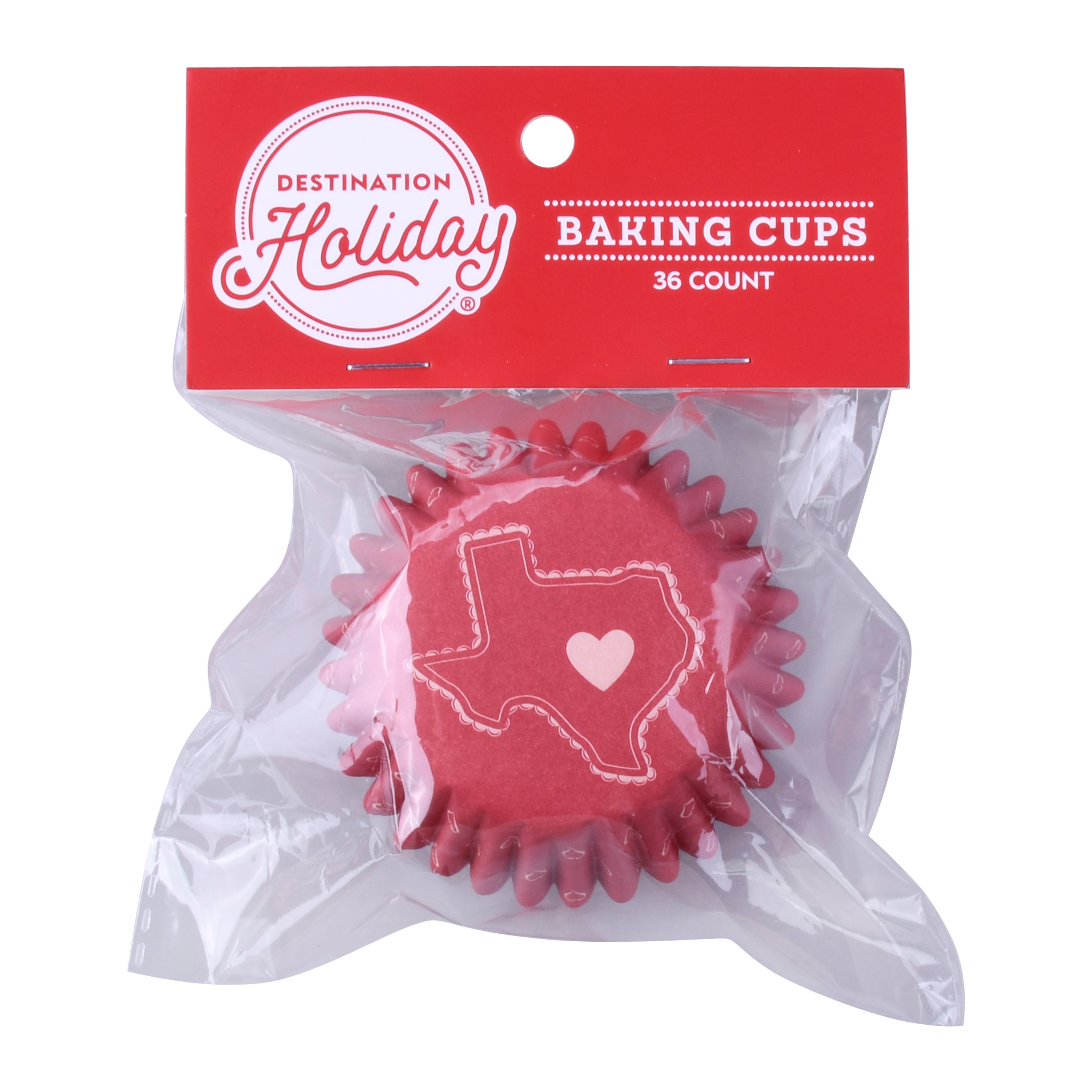 Destination Holiday Texas Heart Valentine's Baking Cups - Shop Baking ...