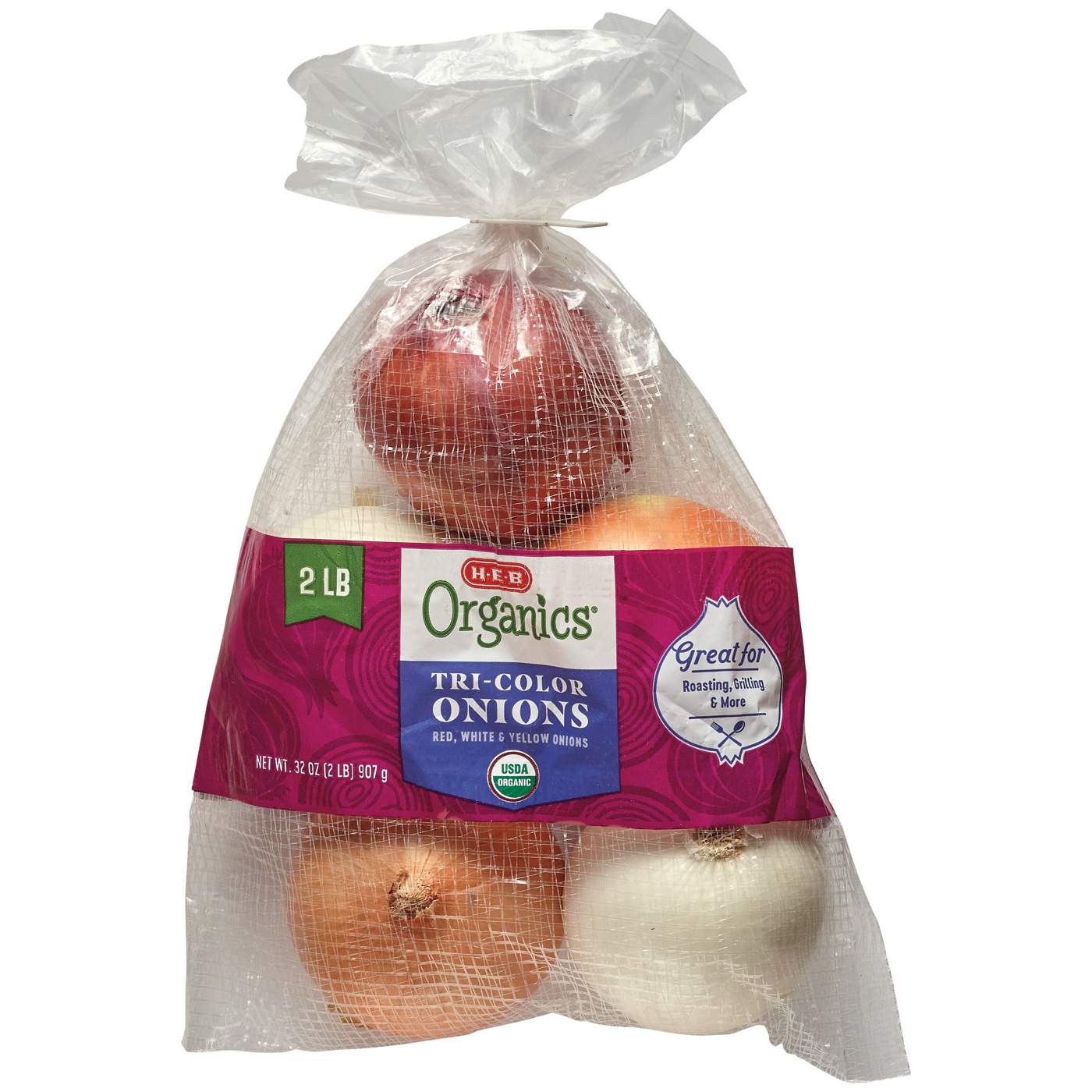 H-E-B Texas Roots Fresh Organic Tri-Color Onions; image 1 of 2