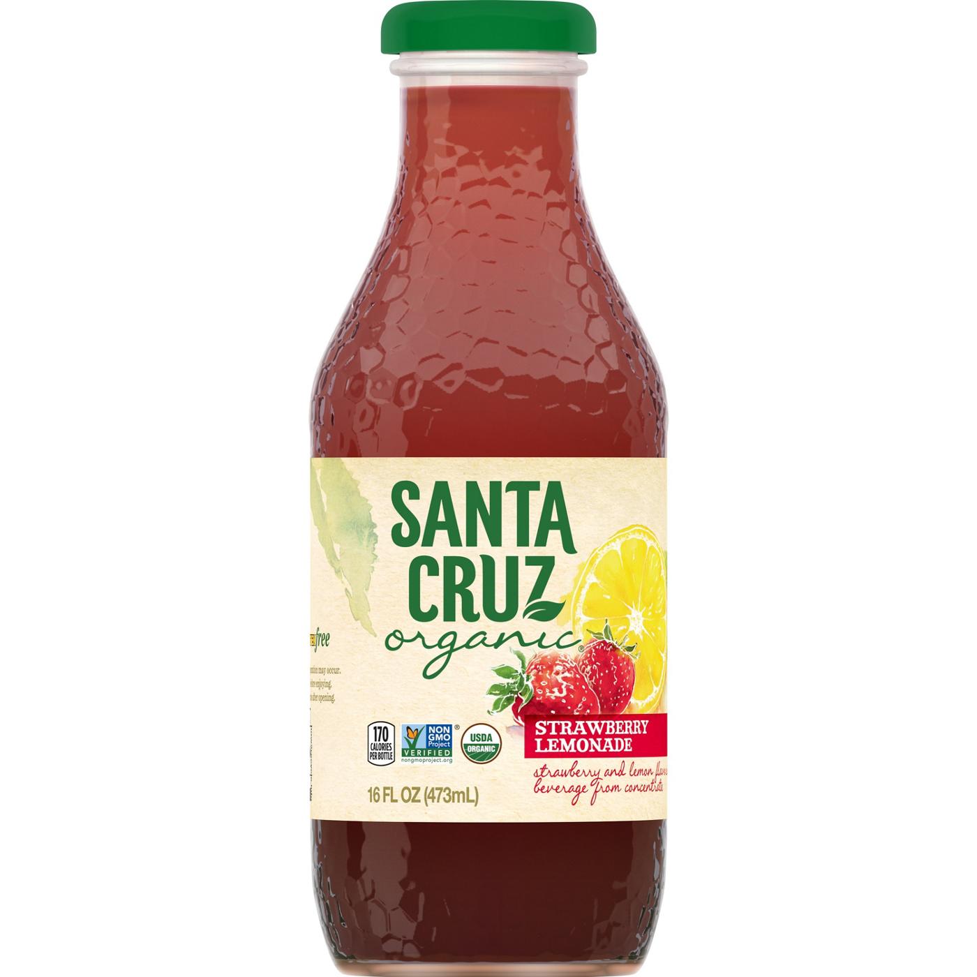 Santa Cruz Organic Strawberry Lemonade Beverage; image 1 of 4