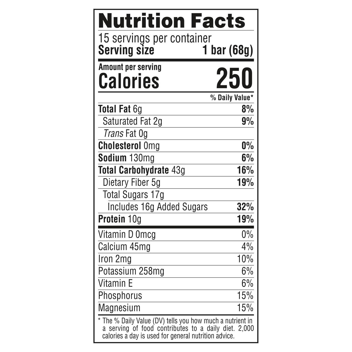 Clif Bar 10g Protein Energy Bars Value Pack - Chocolate Chip; image 8 of 8