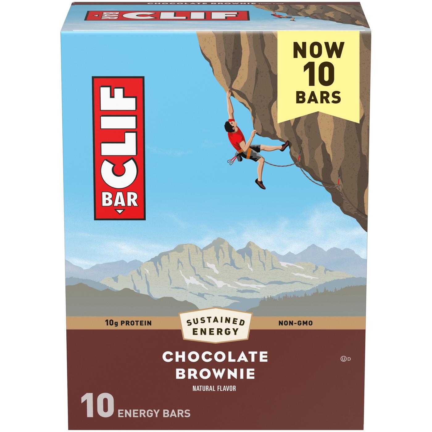 Clif Bar 10g Protein Energy Bars - Chocolate Brownie; image 1 of 8