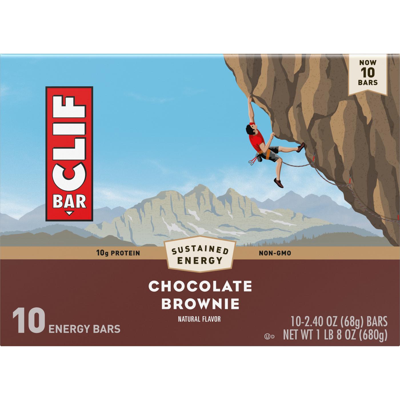 Clif Bar 10g Protein Energy Bars - Chocolate Brownie; image 2 of 8