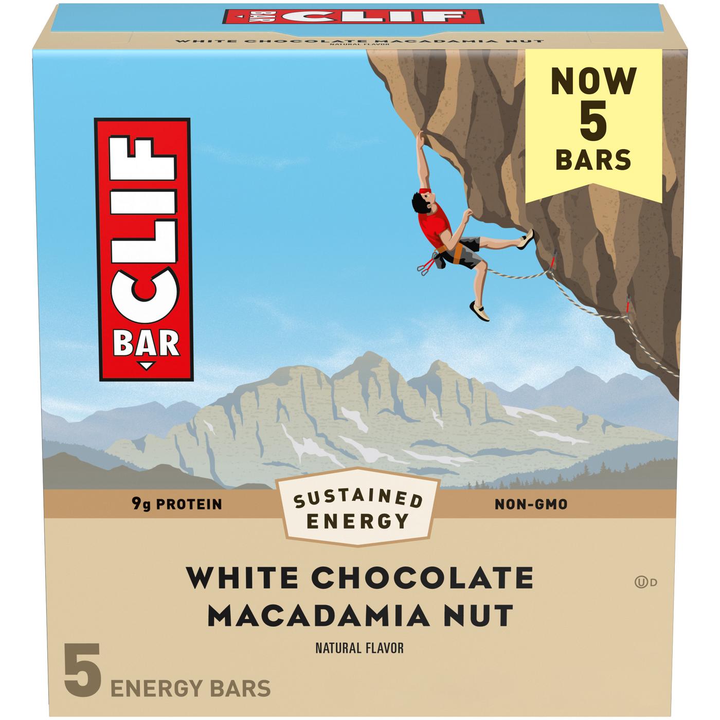 Clif Bar 9g Protein Energy Bars - White Chocolate Macadamia Nut; image 1 of 8