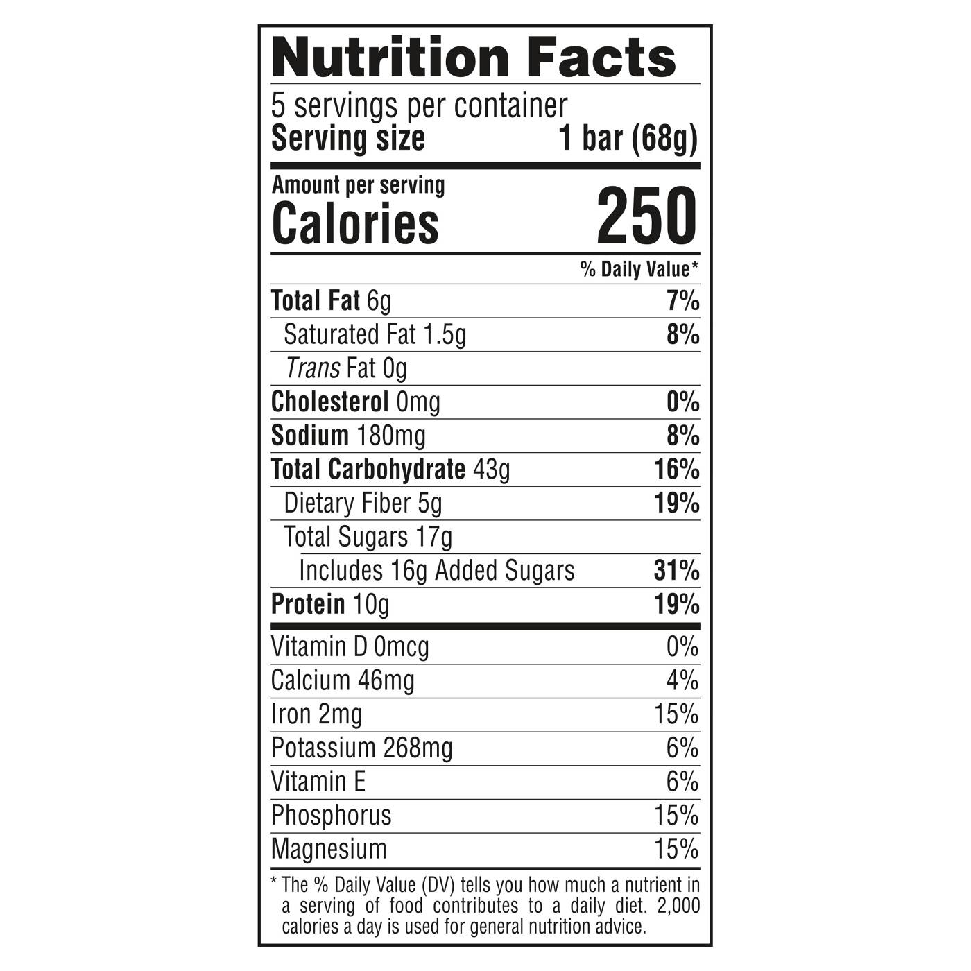 Clif Bar 10g Protein Energy Bars - Chocolate Brownie; image 8 of 8