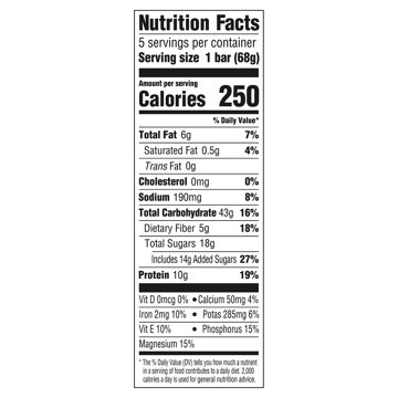 Clif 10g Protein Energy Bars - Oatmeal Raisin Walnut