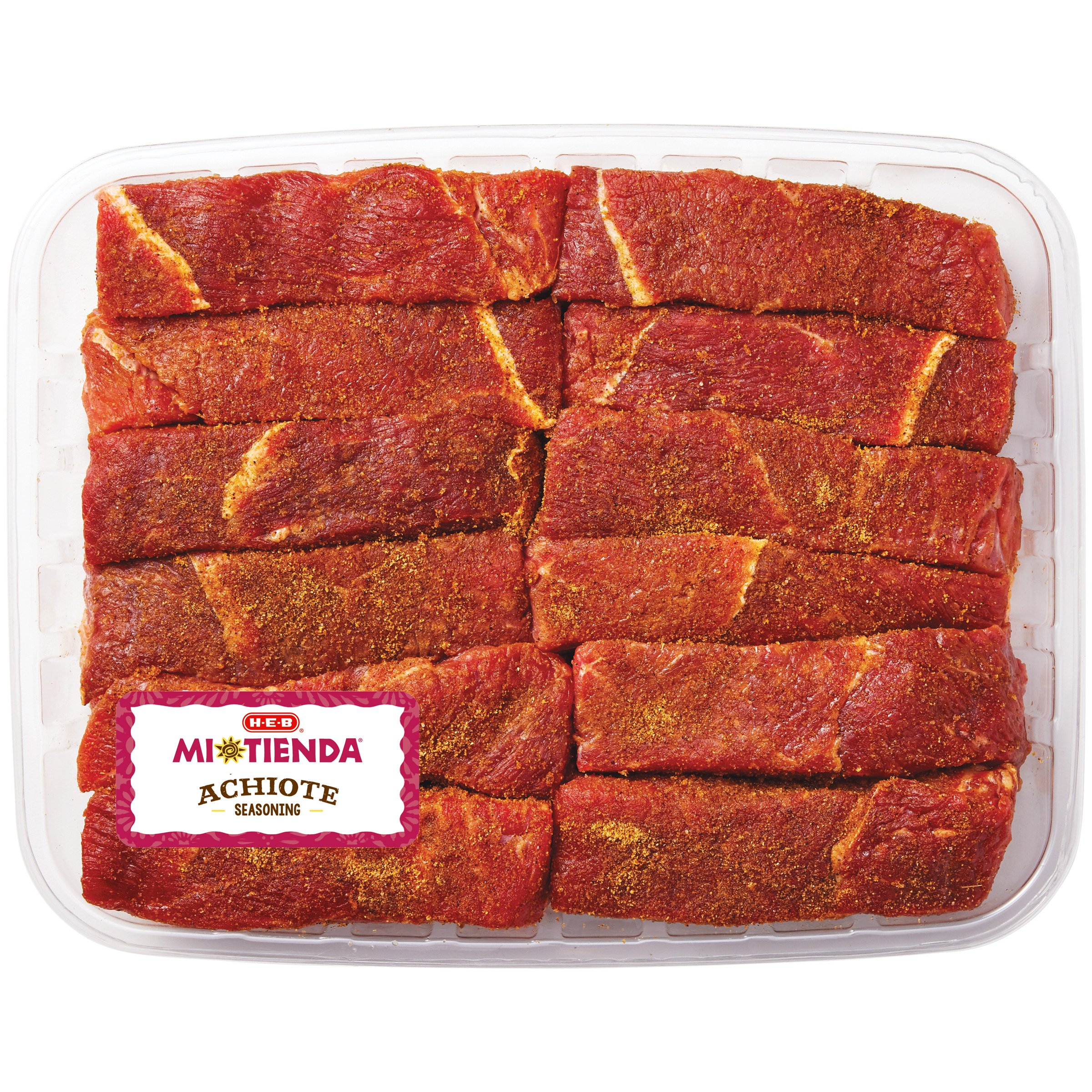 H E B Mi Tienda Seasoned Texas Style Boneless Beef Ribs Achiote Value Pack Shop Beef At H E B 8838