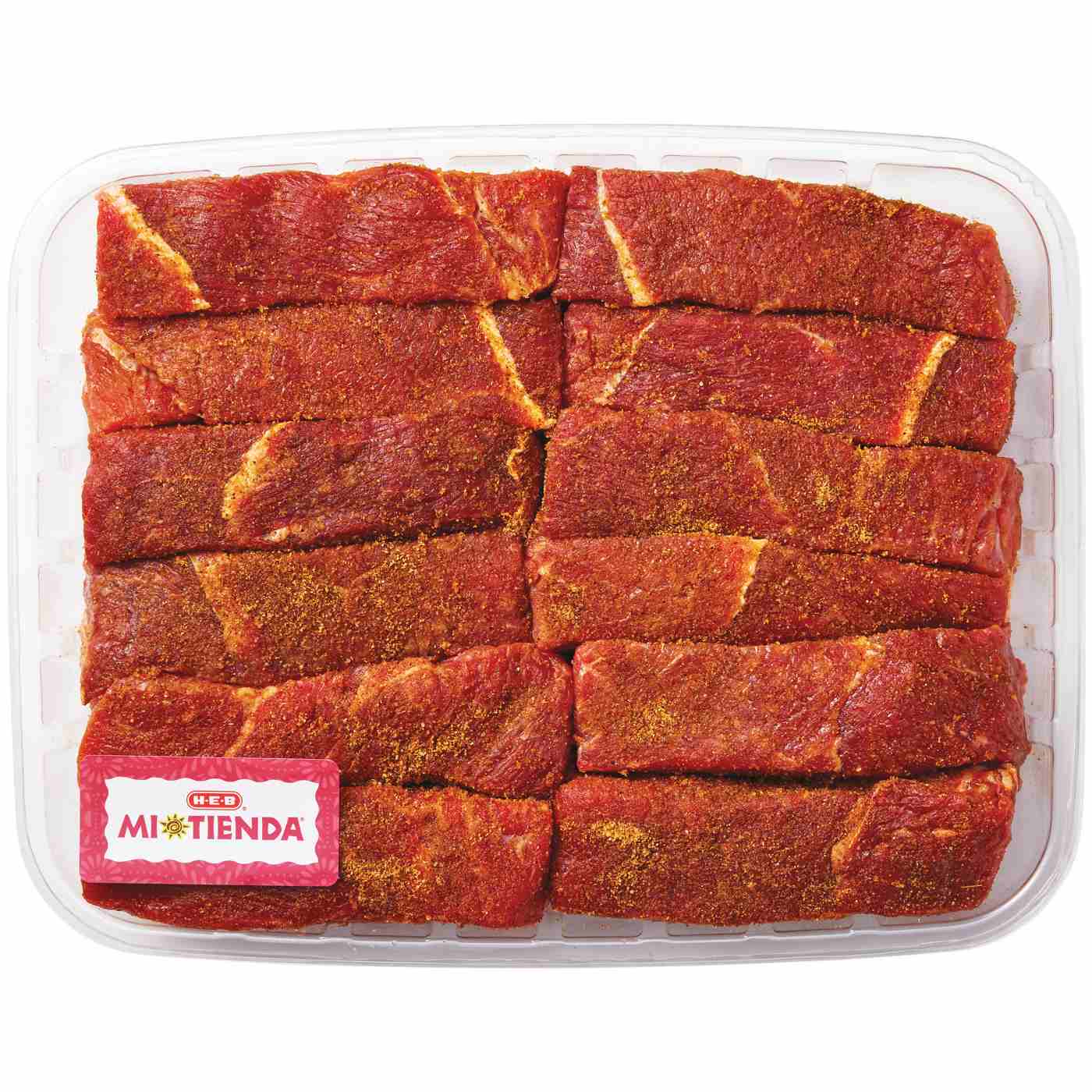 H-E-B Mi Tienda Seasoned Texas-Style Boneless Beef Ribs – Achiote – Value Pack; image 1 of 2