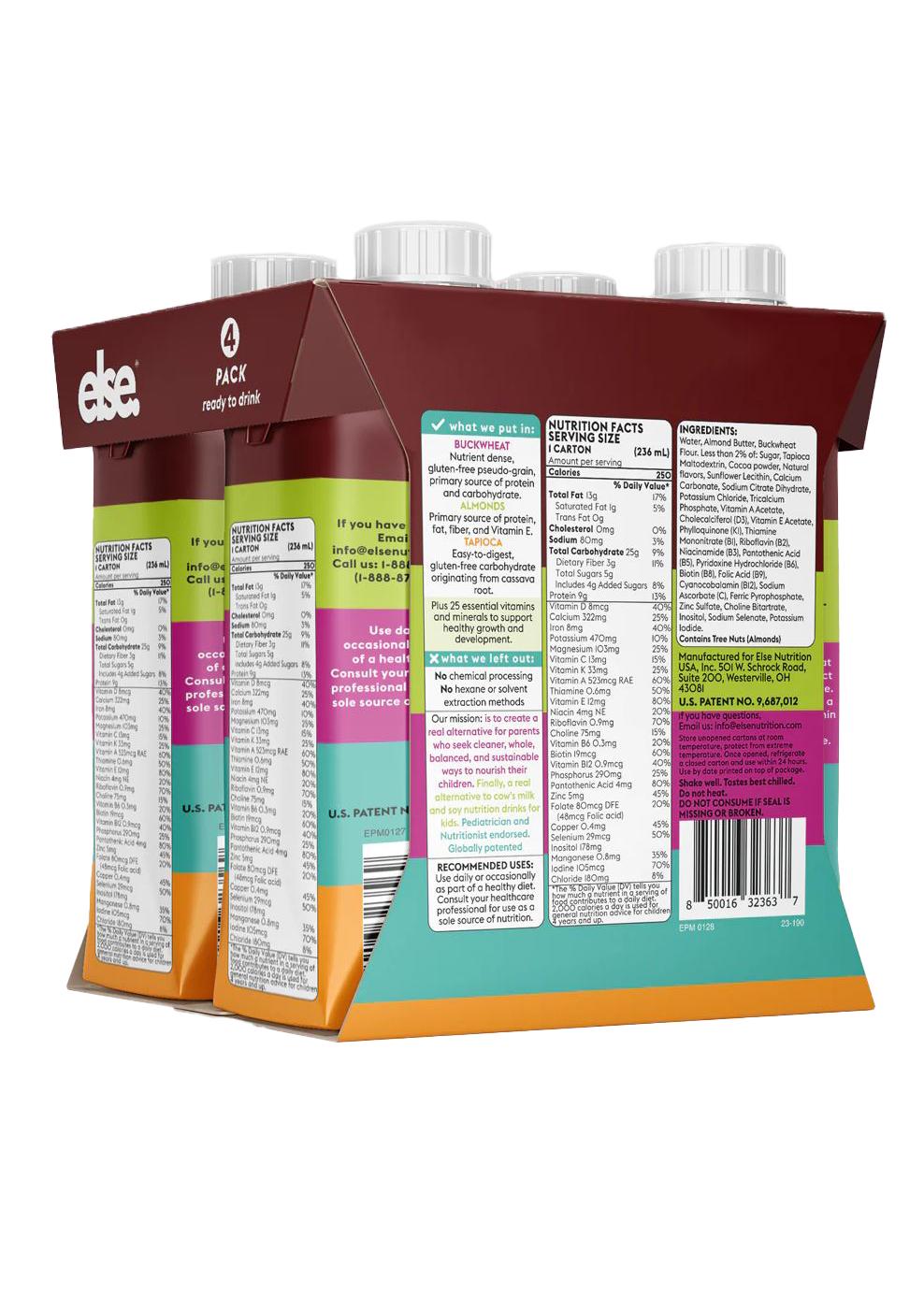 Else Plant-Powered Complete Nutrition Shake 4 pk - Cocoa ; image 2 of 2