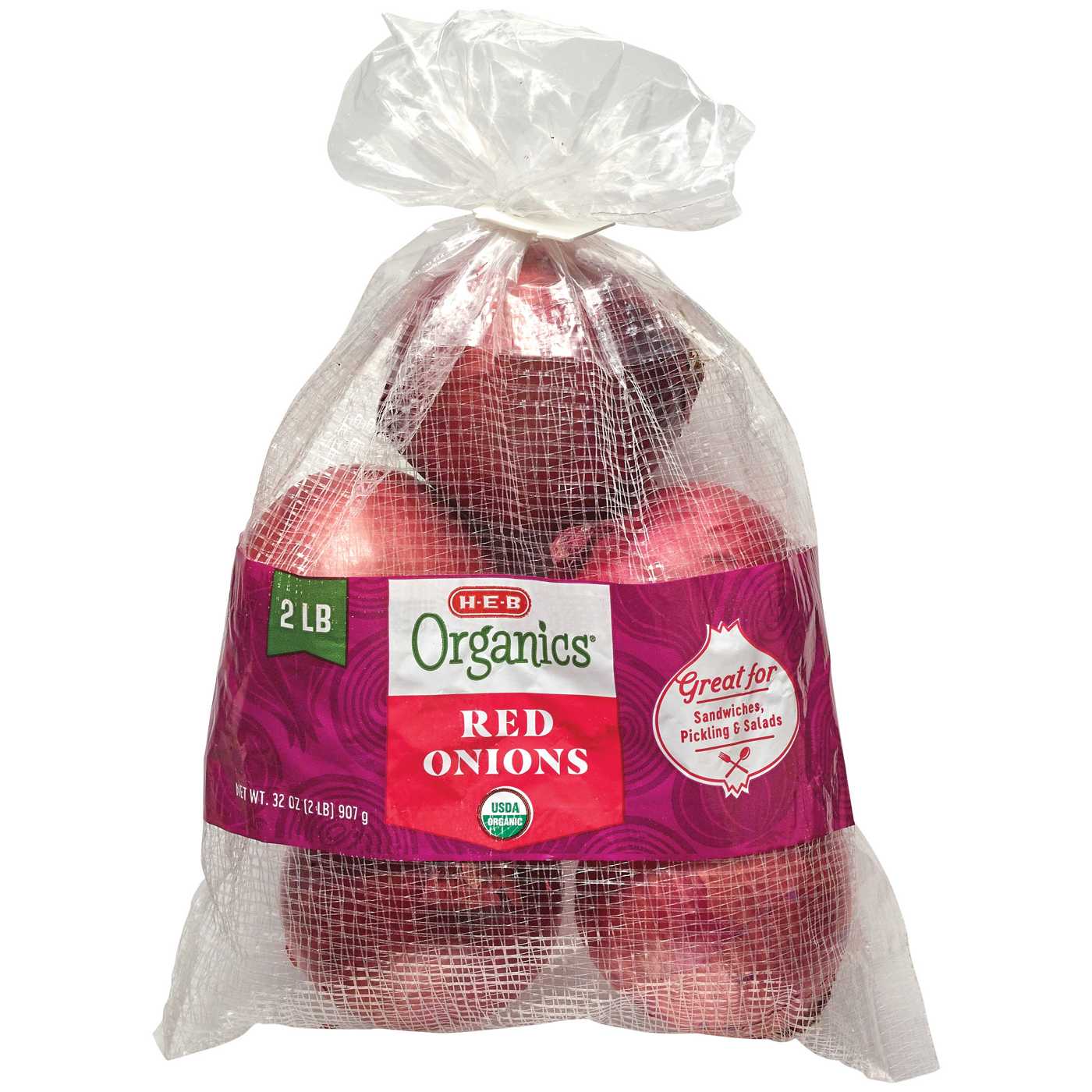 H-E-B Texas Roots Fresh Organic Red Onions; image 1 of 2