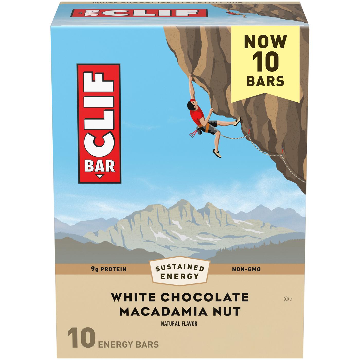 Clif Bar 9g Protein Energy Bars - White Chocolate Macadamia Nut; image 1 of 8