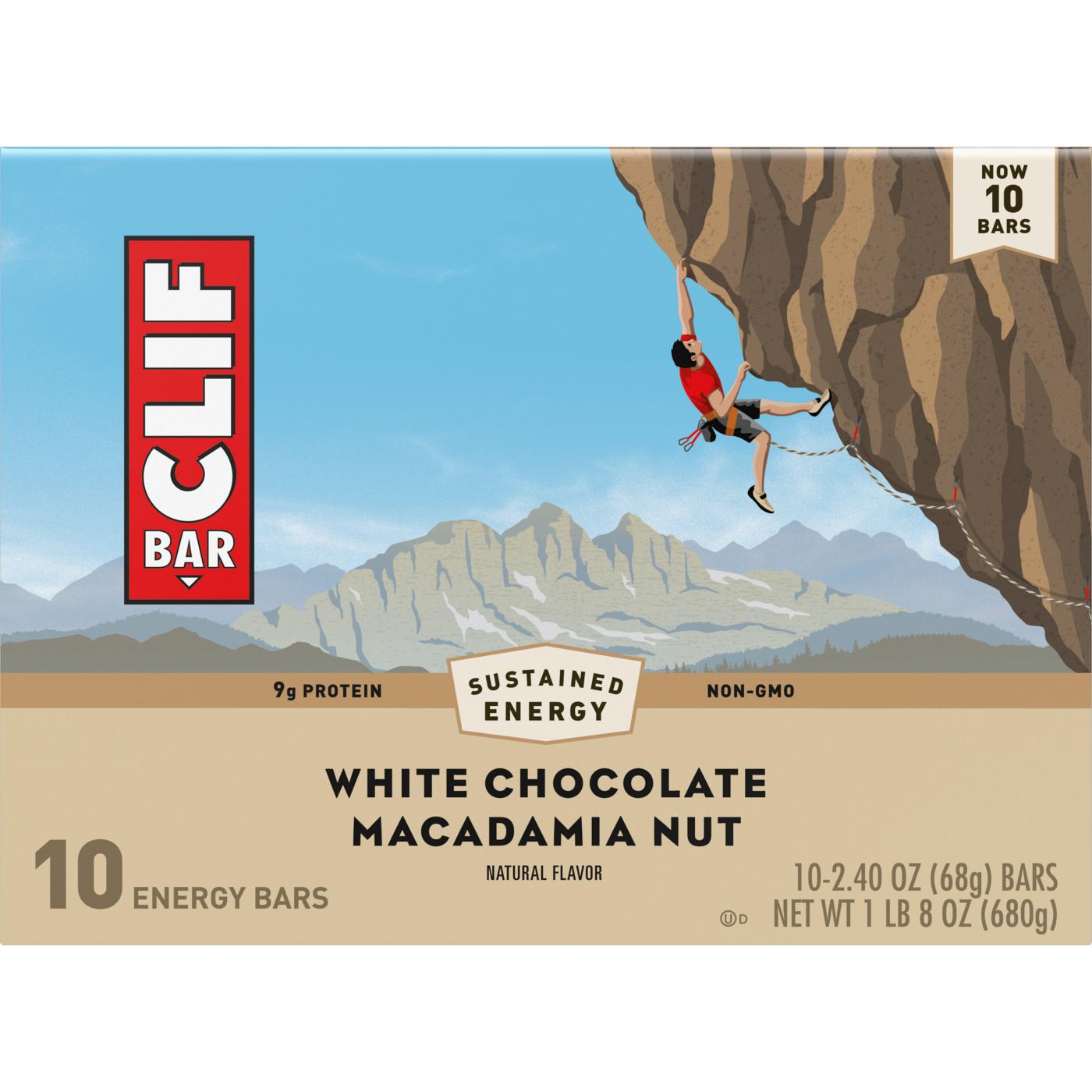 Clif Bar 9g Protein Energy Bars - White Chocolate Macadamia Nut; image 7 of 8