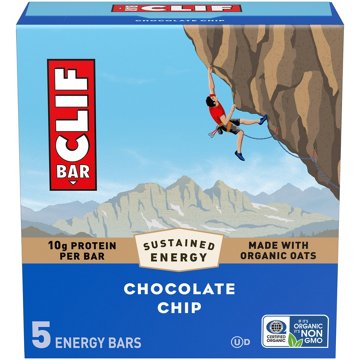Clif Bar 10g Protein Energy Bars - Chocolate Chip