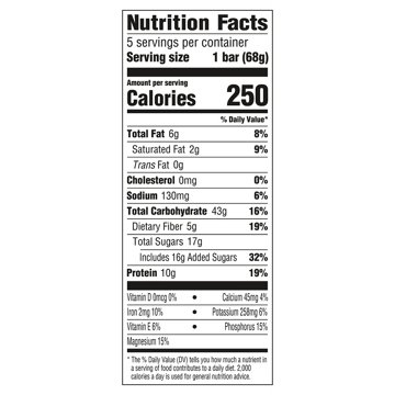 Clif Bar 10g Protein Energy Bars - Chocolate Chip