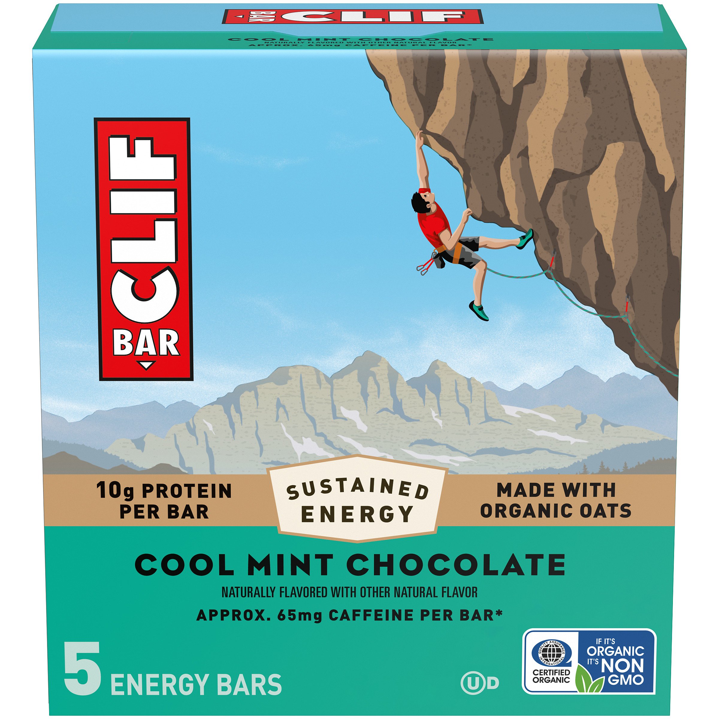 Clif Bar 10g Protein Energy Bars Cool Mint Chocolate Shop Granola & Snack Bars at HEB