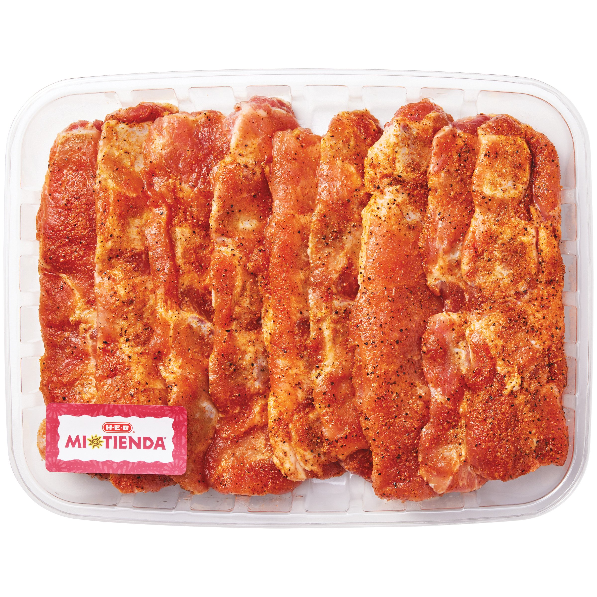 H-E-B Mi Tienda Seasoned Bone-In Pork Riblets – Orange Pepper – Value ...