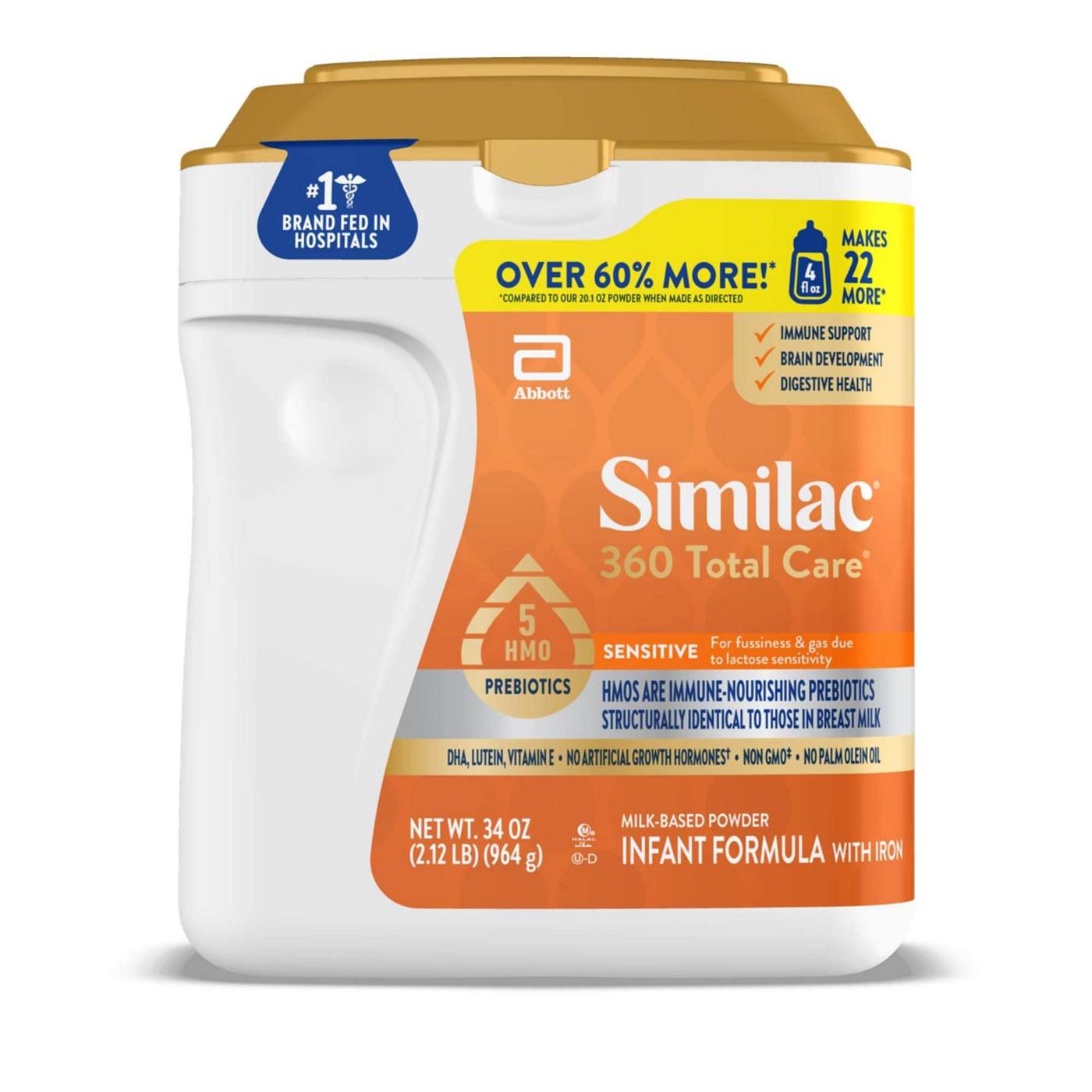 Similac 360 Total Care Infant Formula with Iron; image 1 of 7