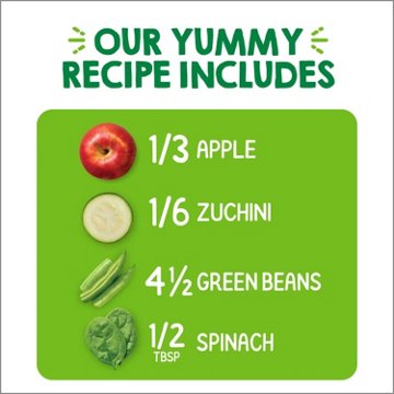 Happy Tot Organics Love My Veggies Pouch - Apple, Zucchini, Green Beans & Spinach, 4.22 oz