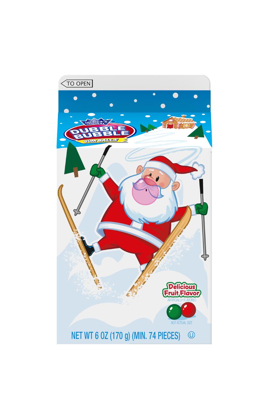 Dubble Bubble Gumballs Christmas Milk Carton; image 1 of 4