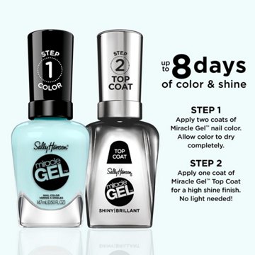 Sally Hansen Miracle Gel Nail Polish - Grand Cyan