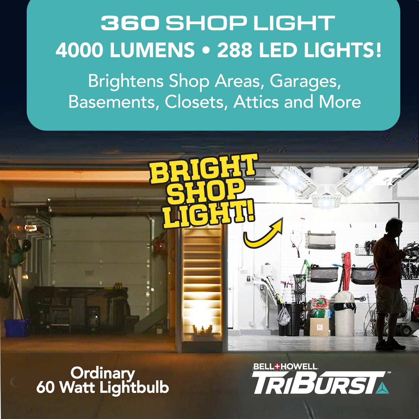 Bell + Howell Triburst 360 Shop Light Bulb; image 4 of 9