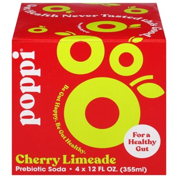 poppi Prebiotic Soda 4 pk Cans - Cherry Limeade