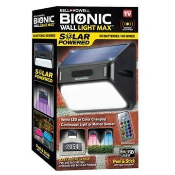 Bell & Howell Bionic Solar Powered Wall Light Max