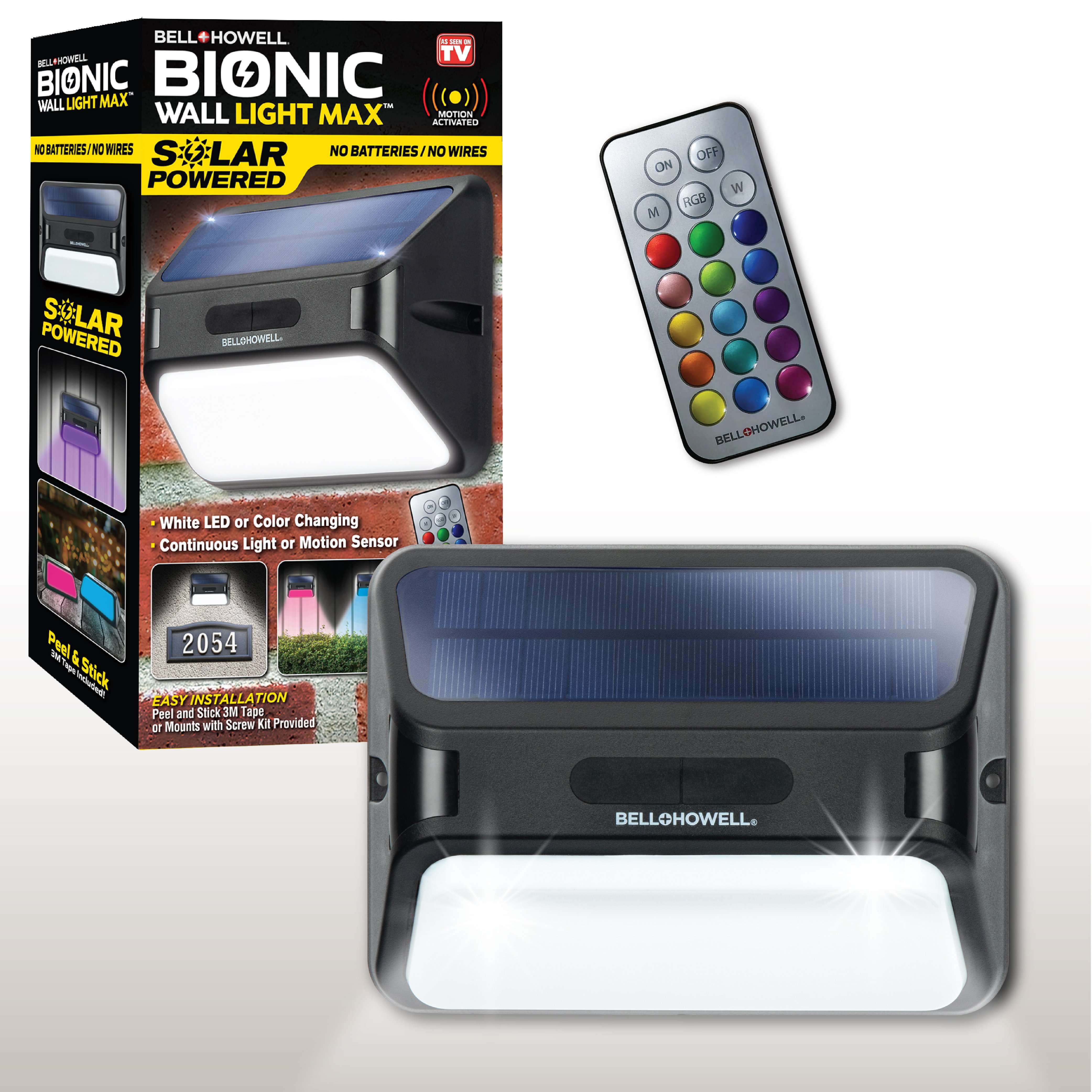 ちぇりー　EL-HV42300 6台セット照明本体 5000K Bell & Howell Bionic Solar Powered Wall Light Max - Shop Seasonal