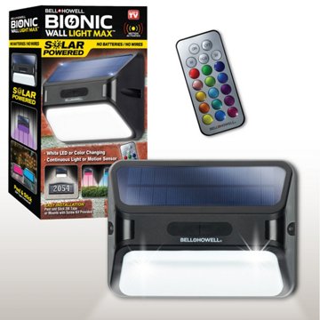Bell & Howell Bionic Solar Powered Wall Light Max